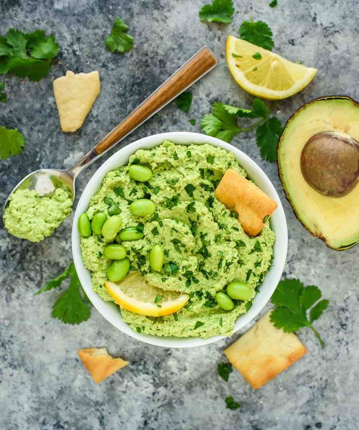 Edamame Avocado Hummus