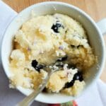 keto blueberry mug cake