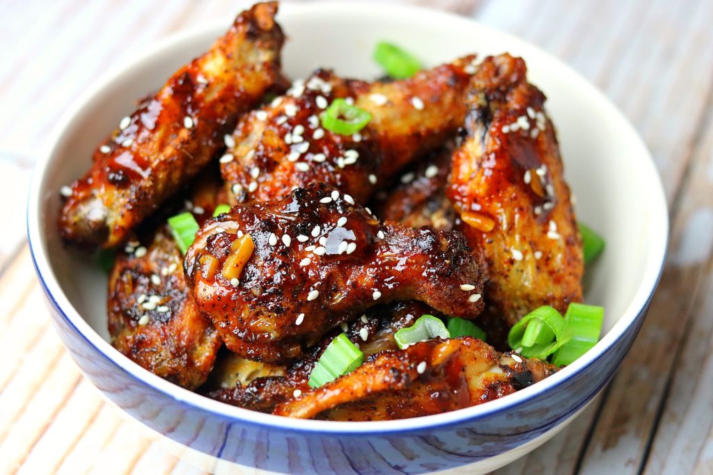 Sweet Chili Sticky Asian Chicken Wings