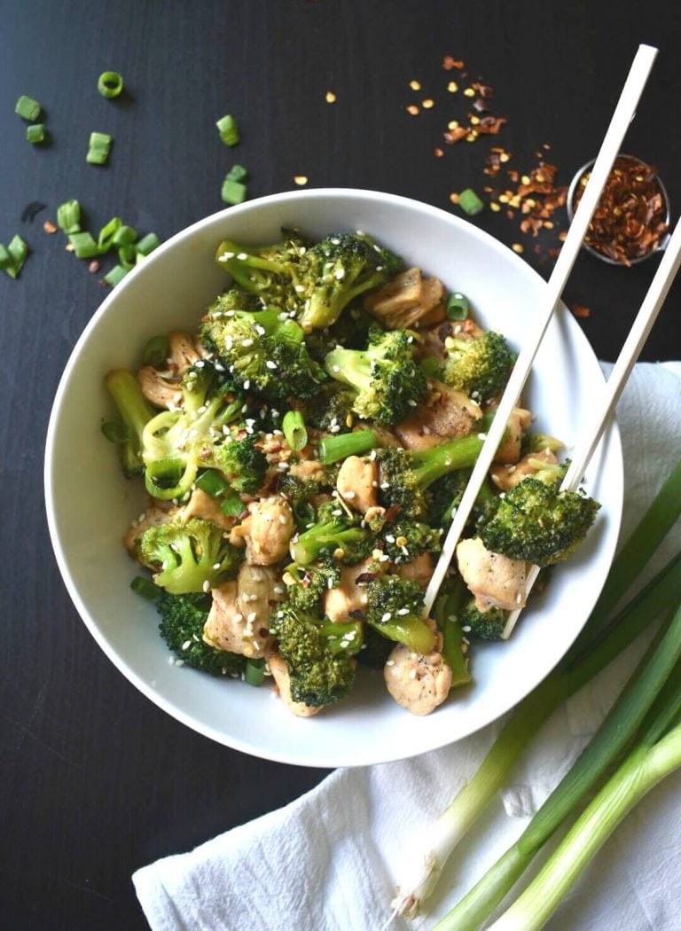 Sesame Chicken and Broccoli