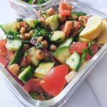 high protein chickpea salad