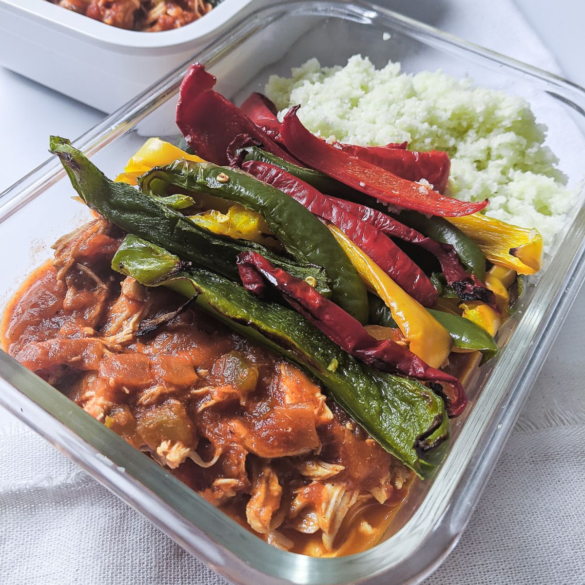 Salsa Shredded Chicken Meal Prep Bowls-image
