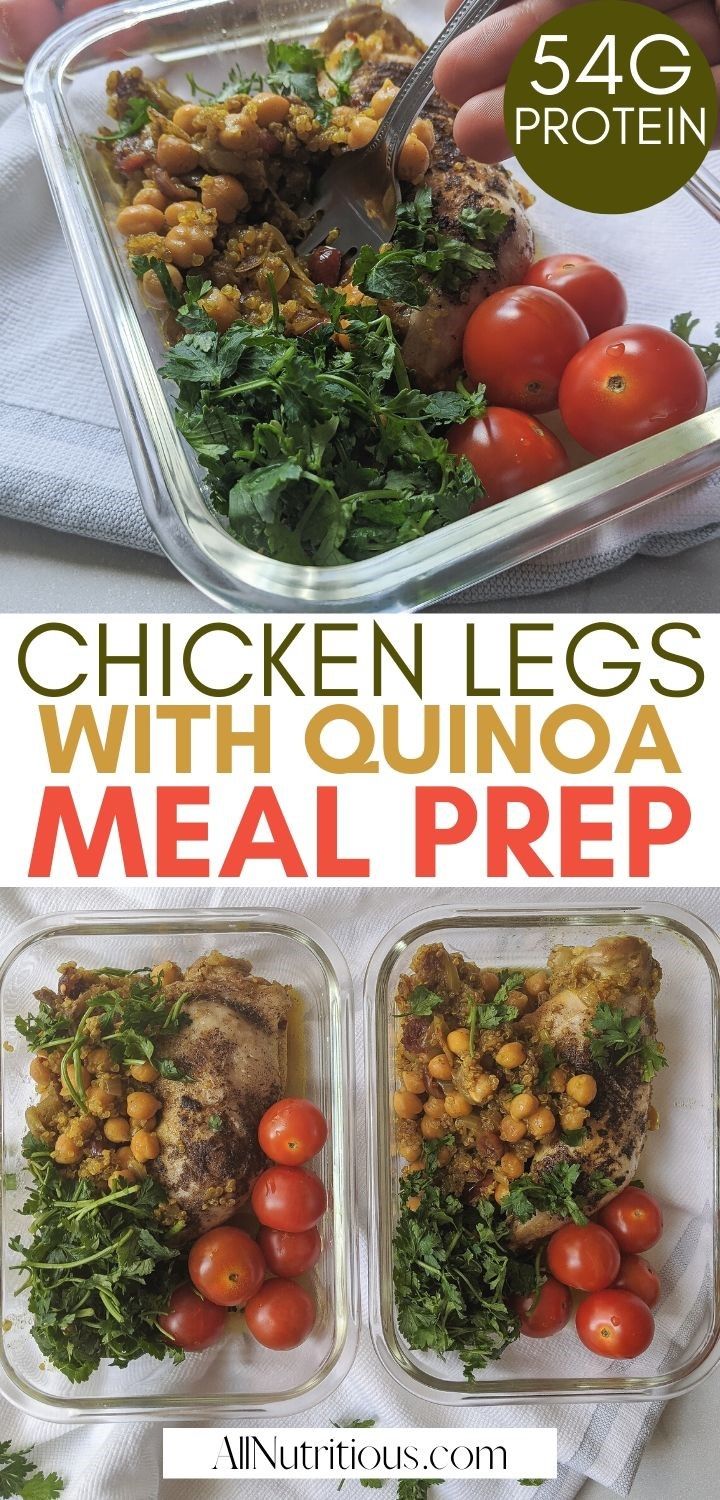 One-Pan Chicken Legs With Chickpeas (Meal Prep) - All Nutritious