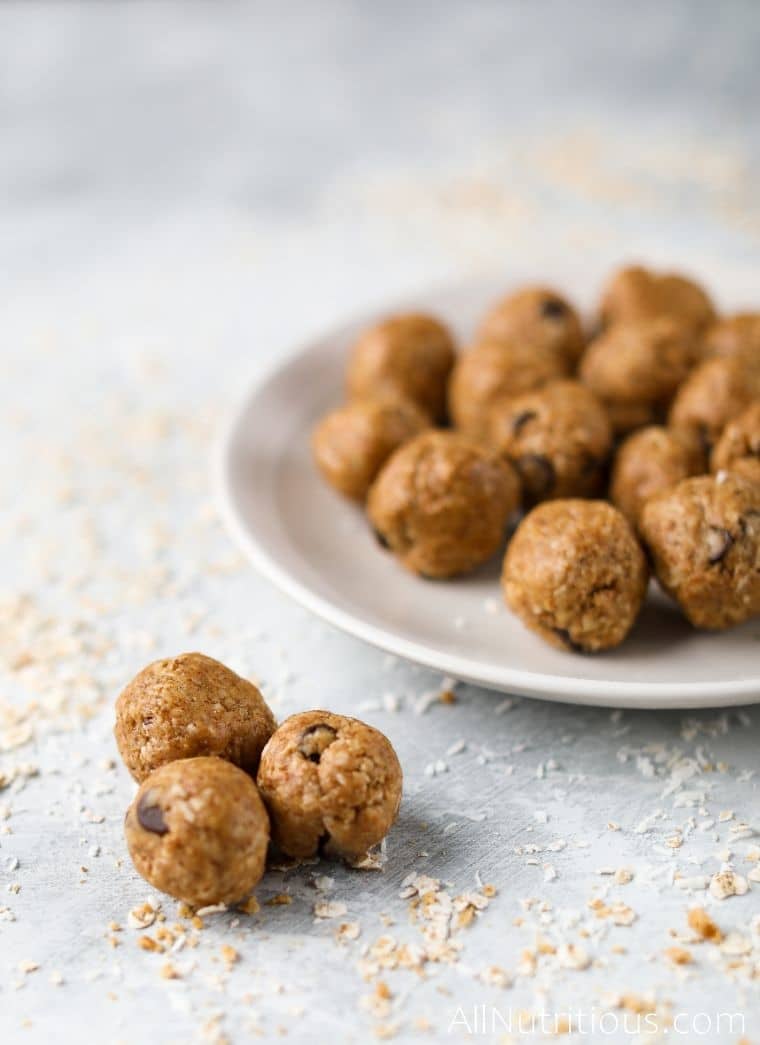 plate of protein balls