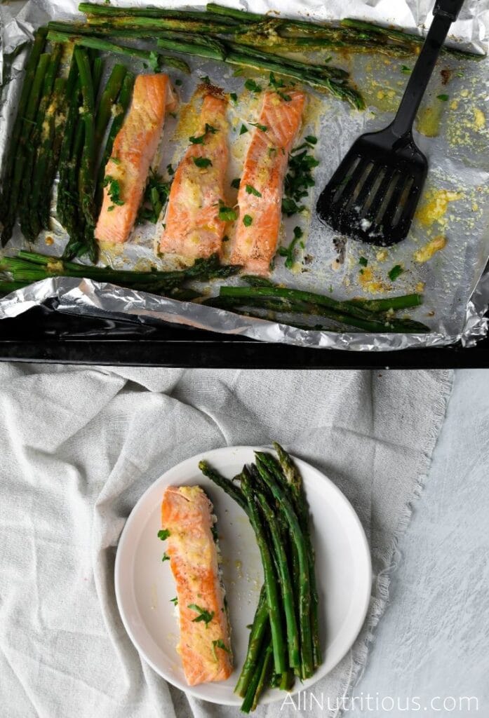 Keto Salmon and Asparagus All Nutritious