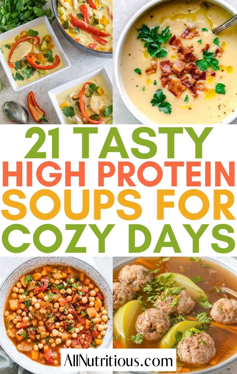 high protein soups