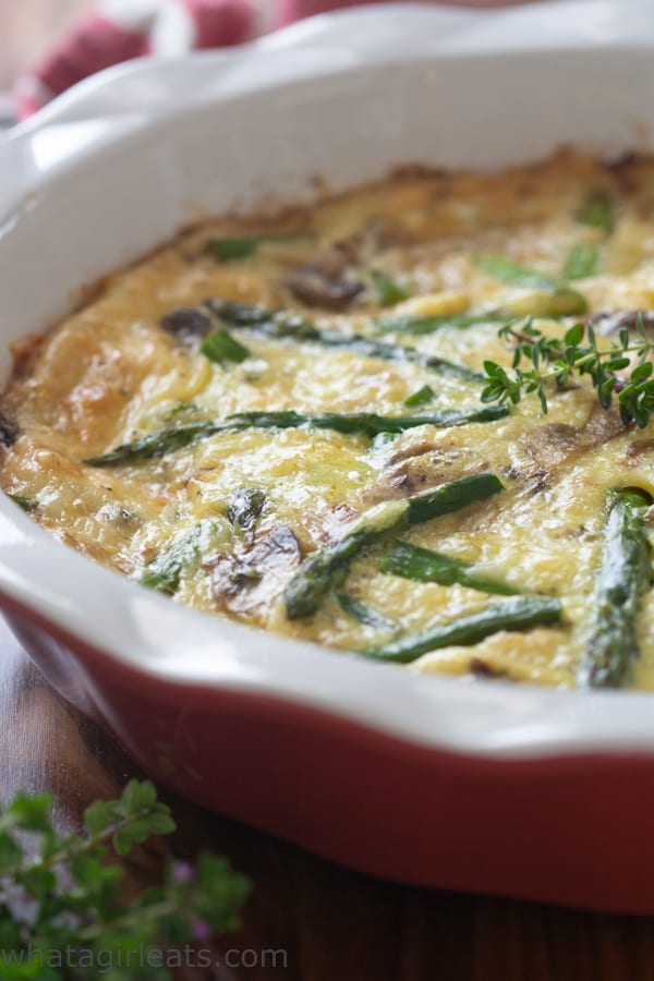 Asparagus Mushroom Gluten-Free Quiche