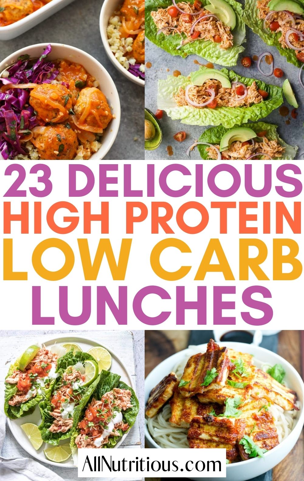 23 High Protein Low Carb Lunch Ideas - All Nutritious