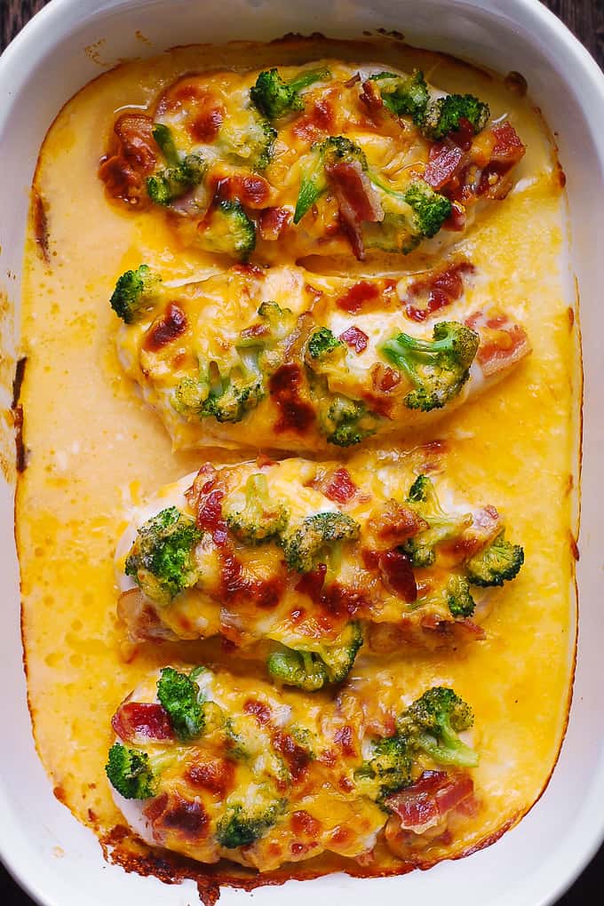 Baked Ranch Chicken With Broccoli and Bacon