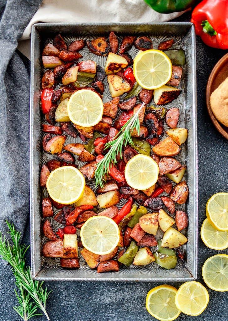 Sausage and Potatoes With Peppers