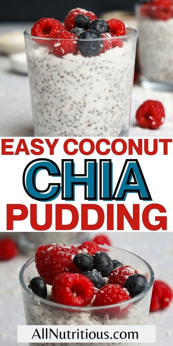 easy coconut chia pudding pin