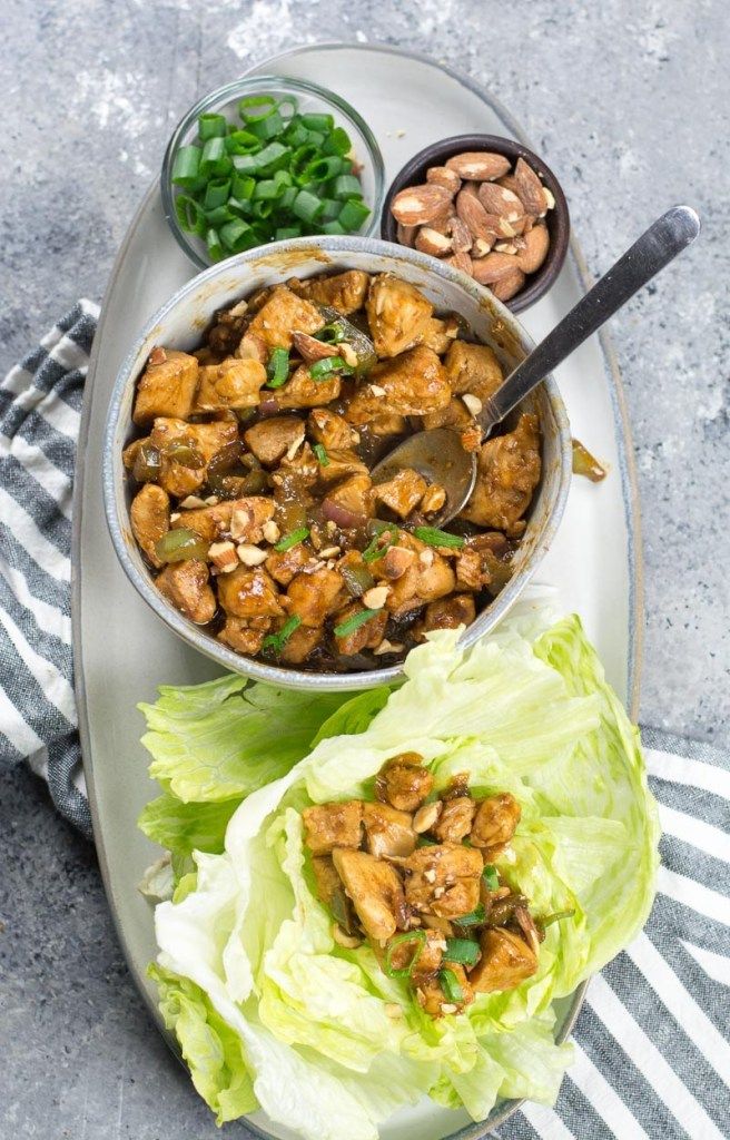 Keto Asian Chicken Lettuce Wraps