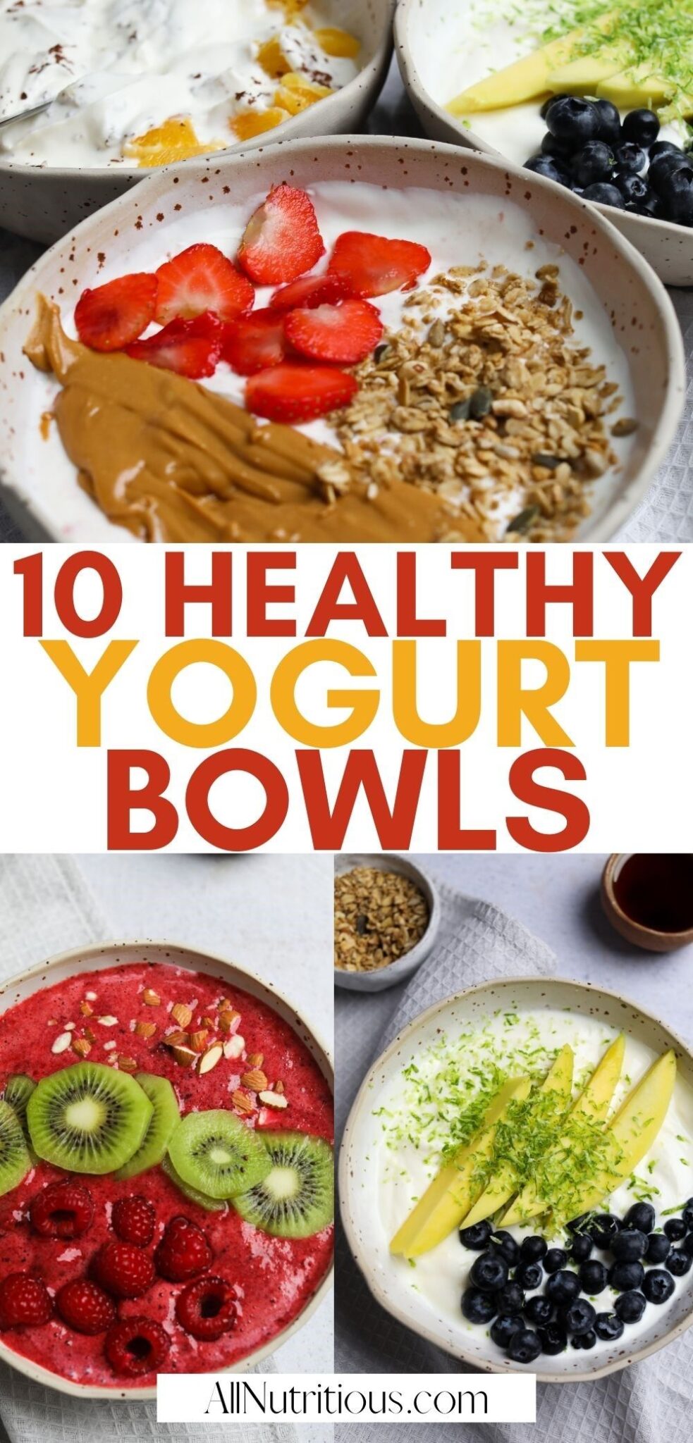healthy yogurt bowls