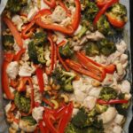 sheet pan cashew chicken