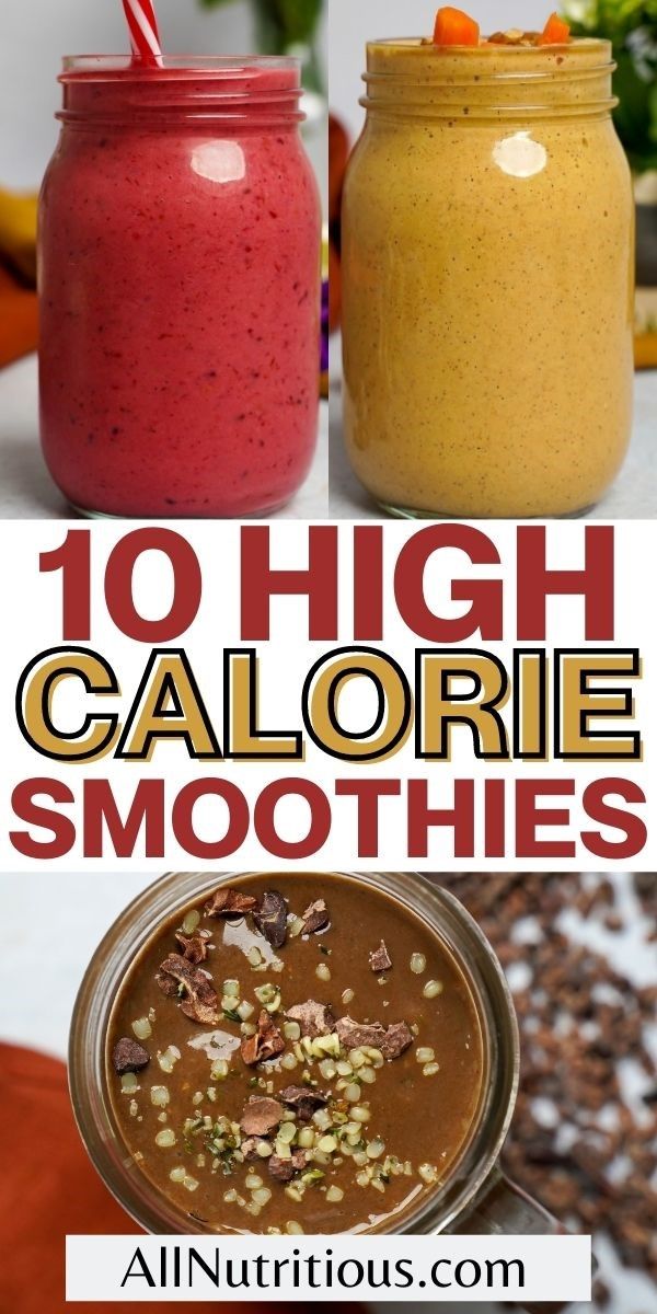 high calorie smoothies