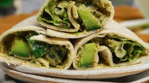 low calorie avocado wrap