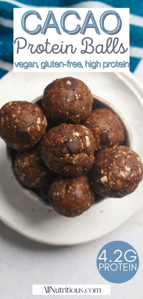 cacao protein balls
