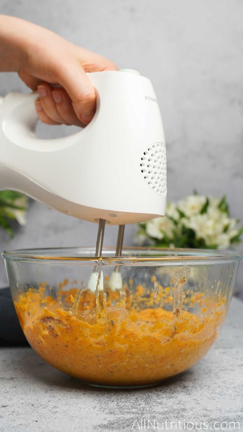 hand mixer in bowl