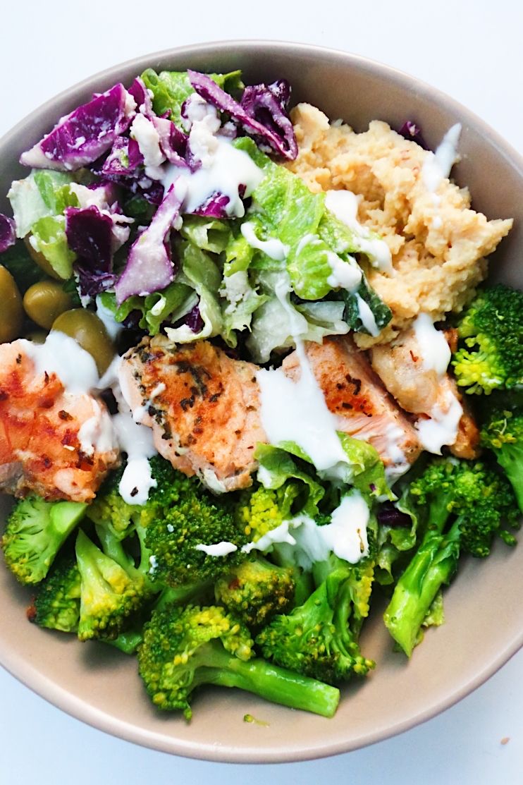 Mediterranean Salmon Bowl