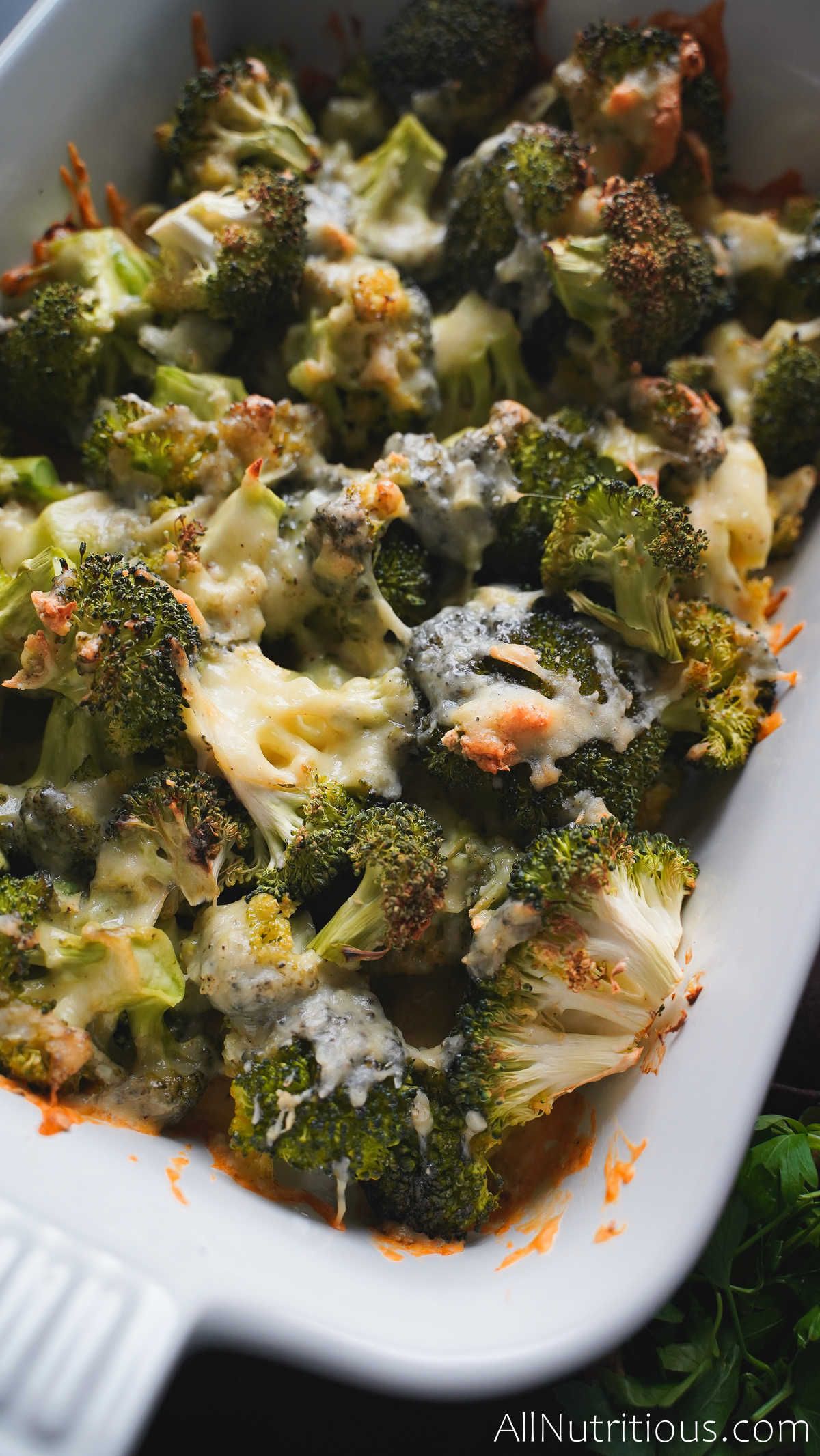 cheesy garlic broccoli