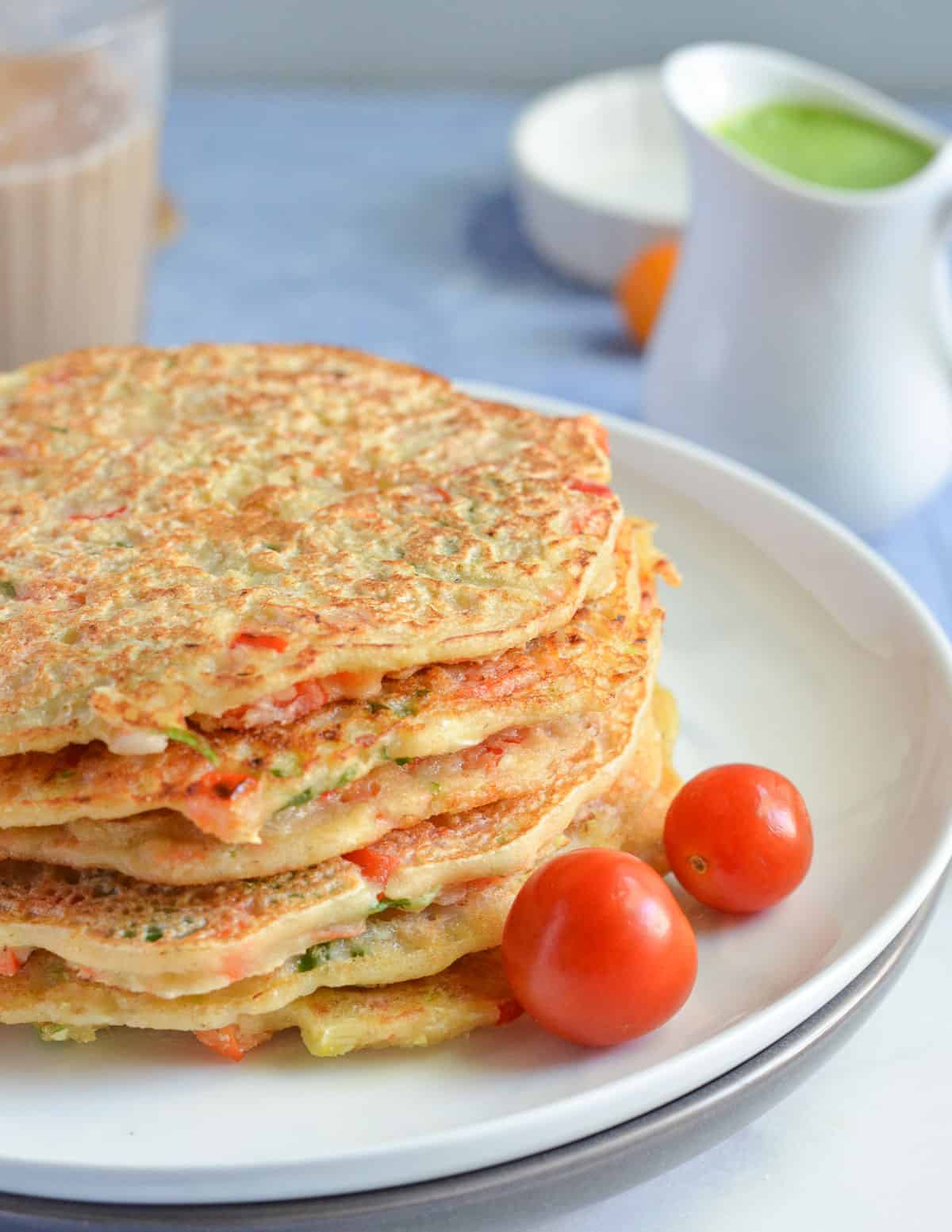 Savoury Vegetable Pancakes with Oats