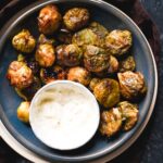 smashed brussels sprouts
