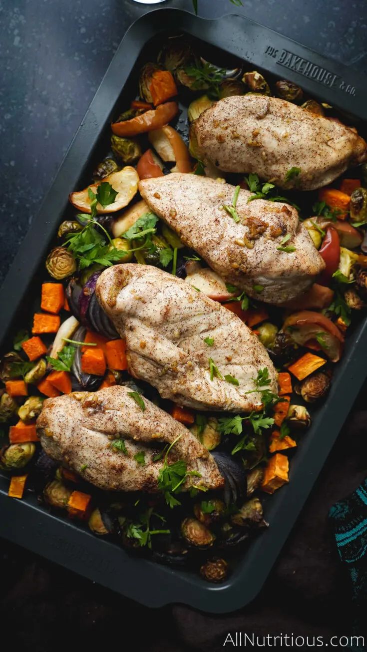 Sheet Pan Chicken with Sweet Potatoes