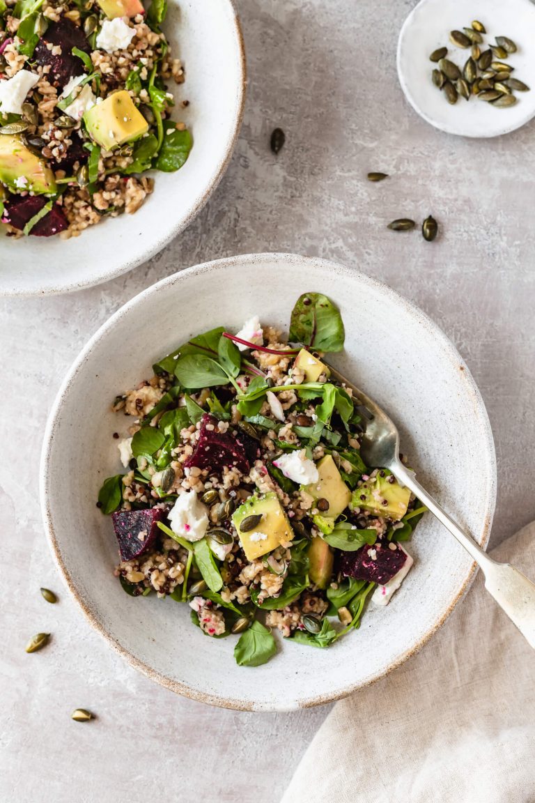 Beetroot Avocado Feta Salad