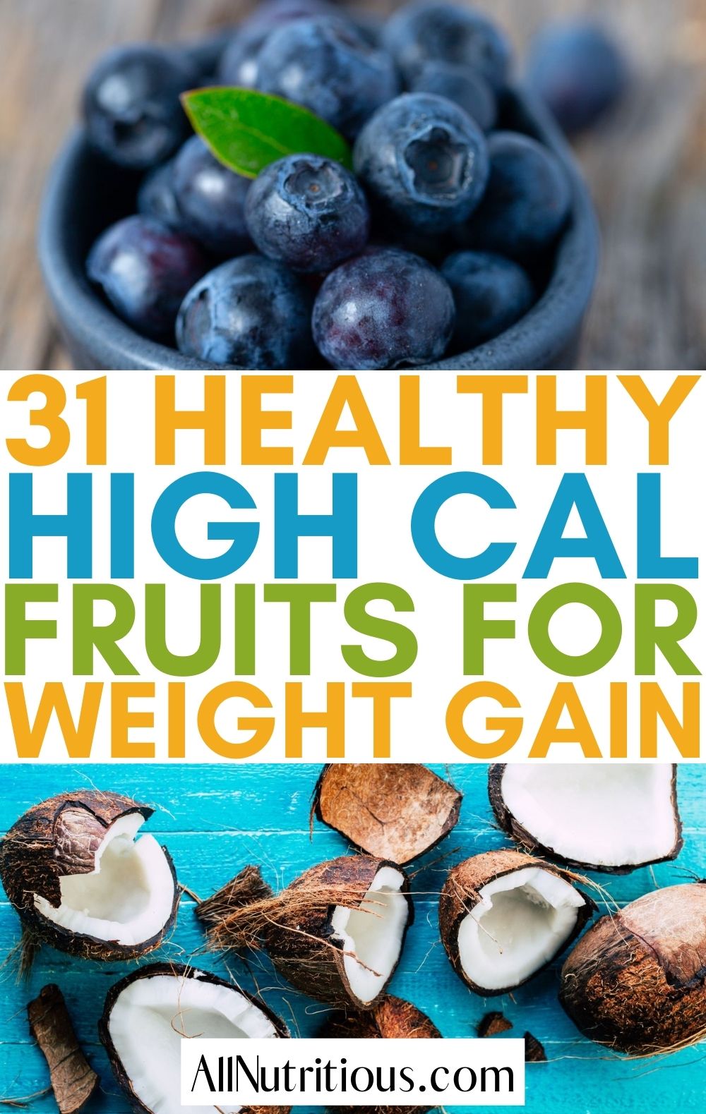 high calorie fruits