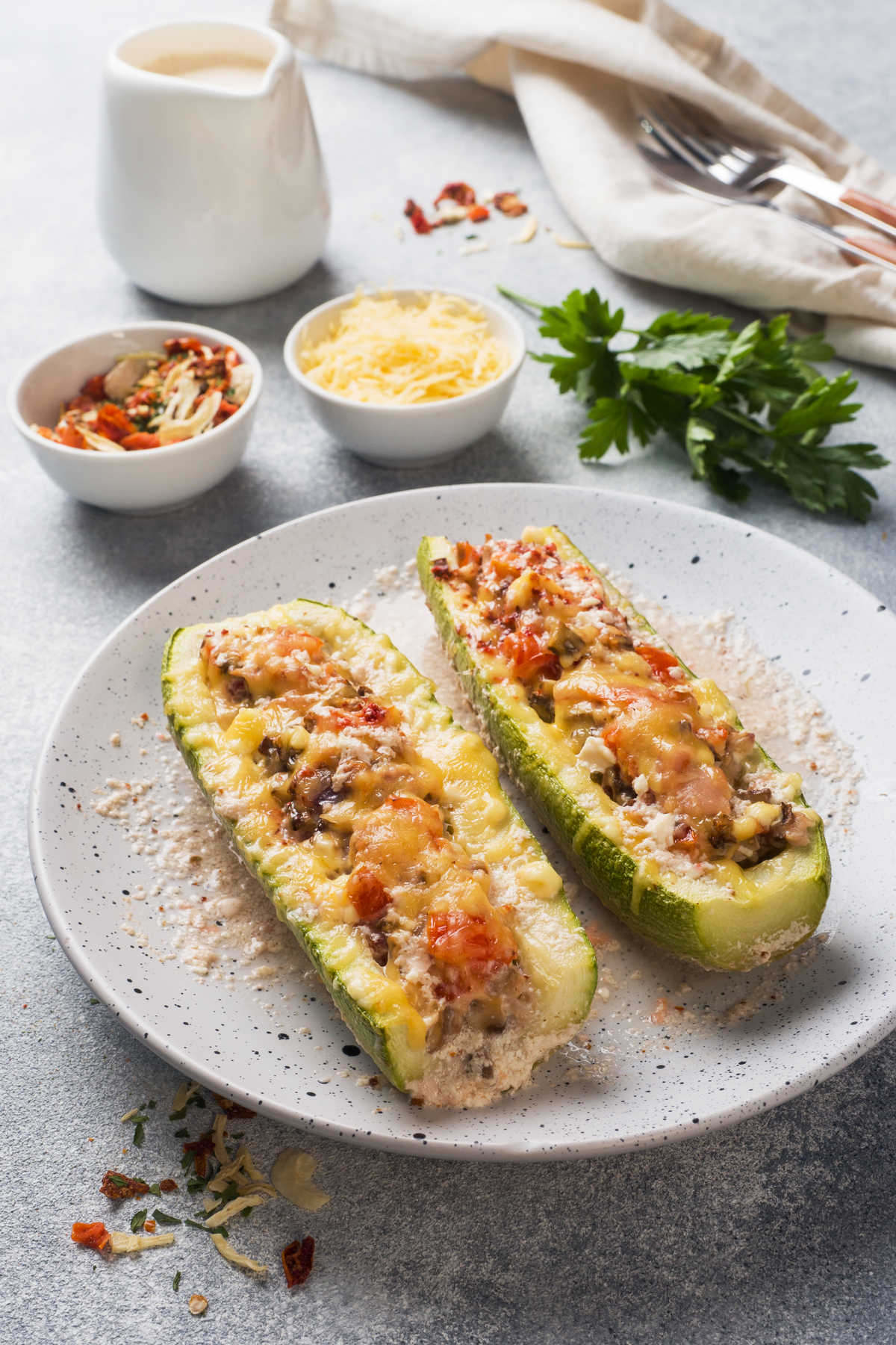 Grilled Mexican Zucchini Boats