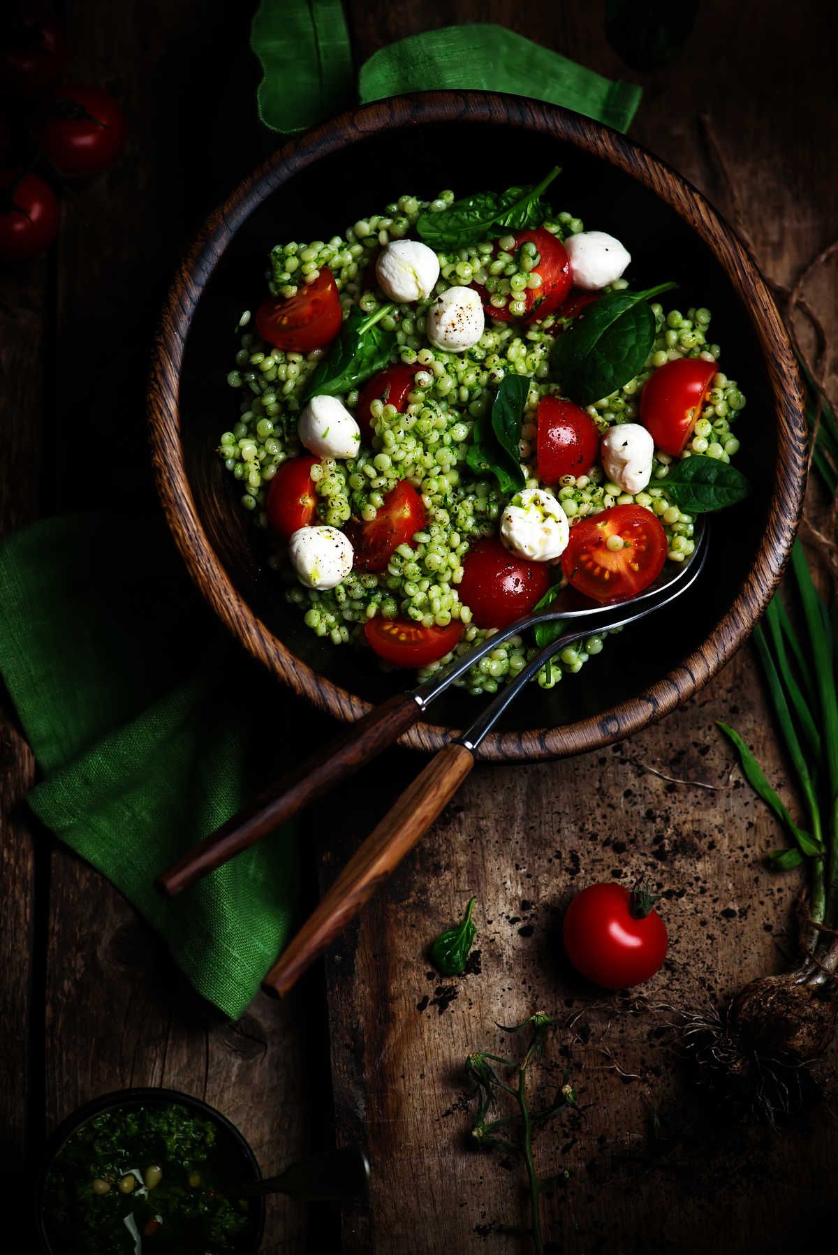 Arugula Pesto Couscous