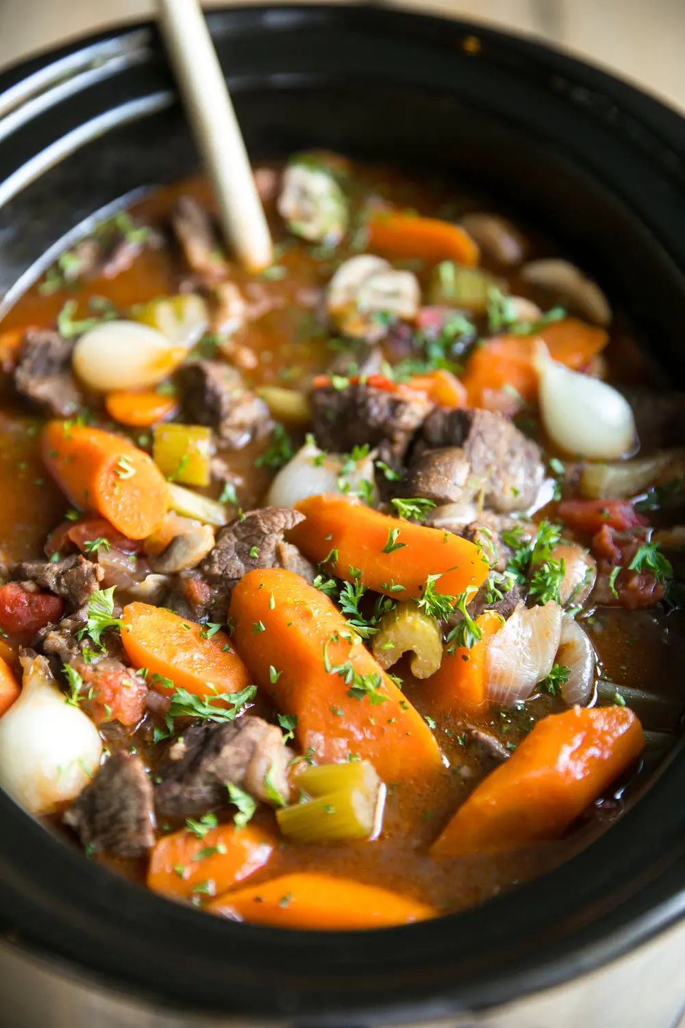 Slow Cooker Beef Bourguignon