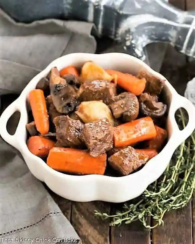 Slow Cooker Beef Stew with Mushrooms