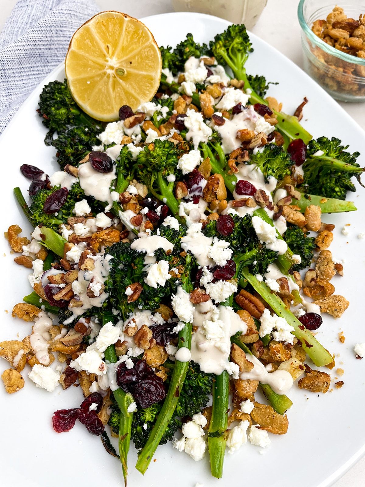 Roasted Broccolini Salad with Crispy White Beans