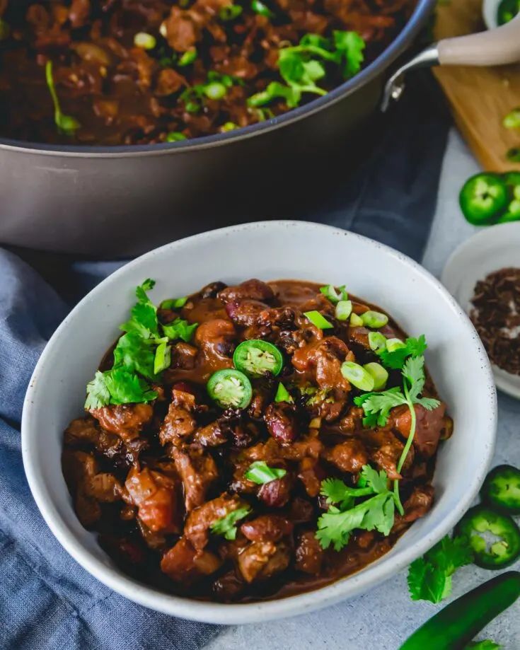 Chocolate Lamb Chili