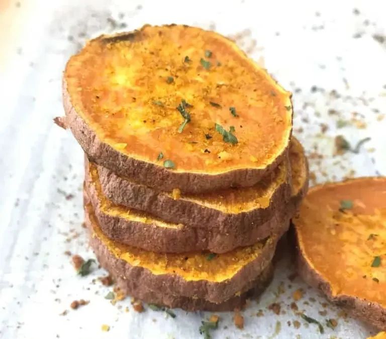 Roasted Curry Sweet Potatoes