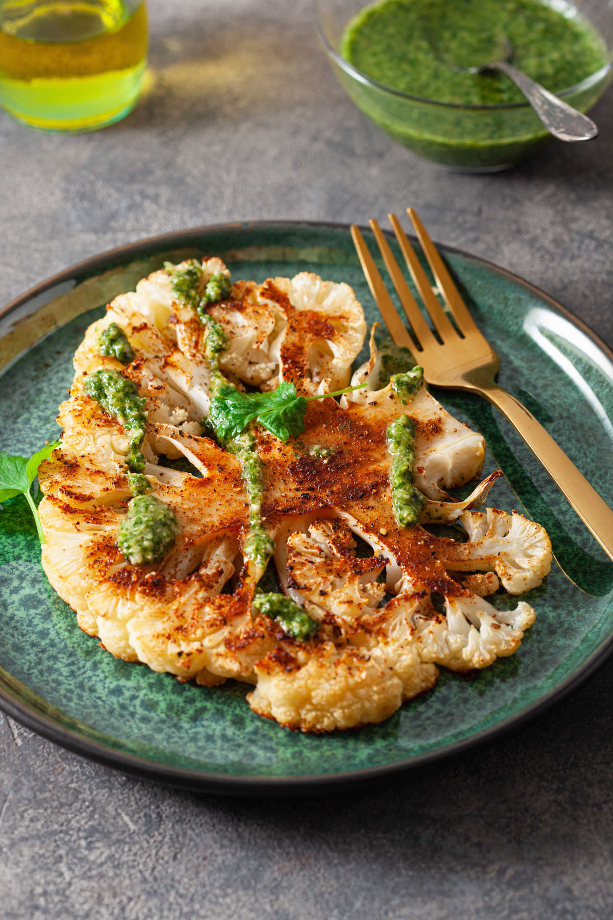 Grilled Elote Style Cauliflower Steaks