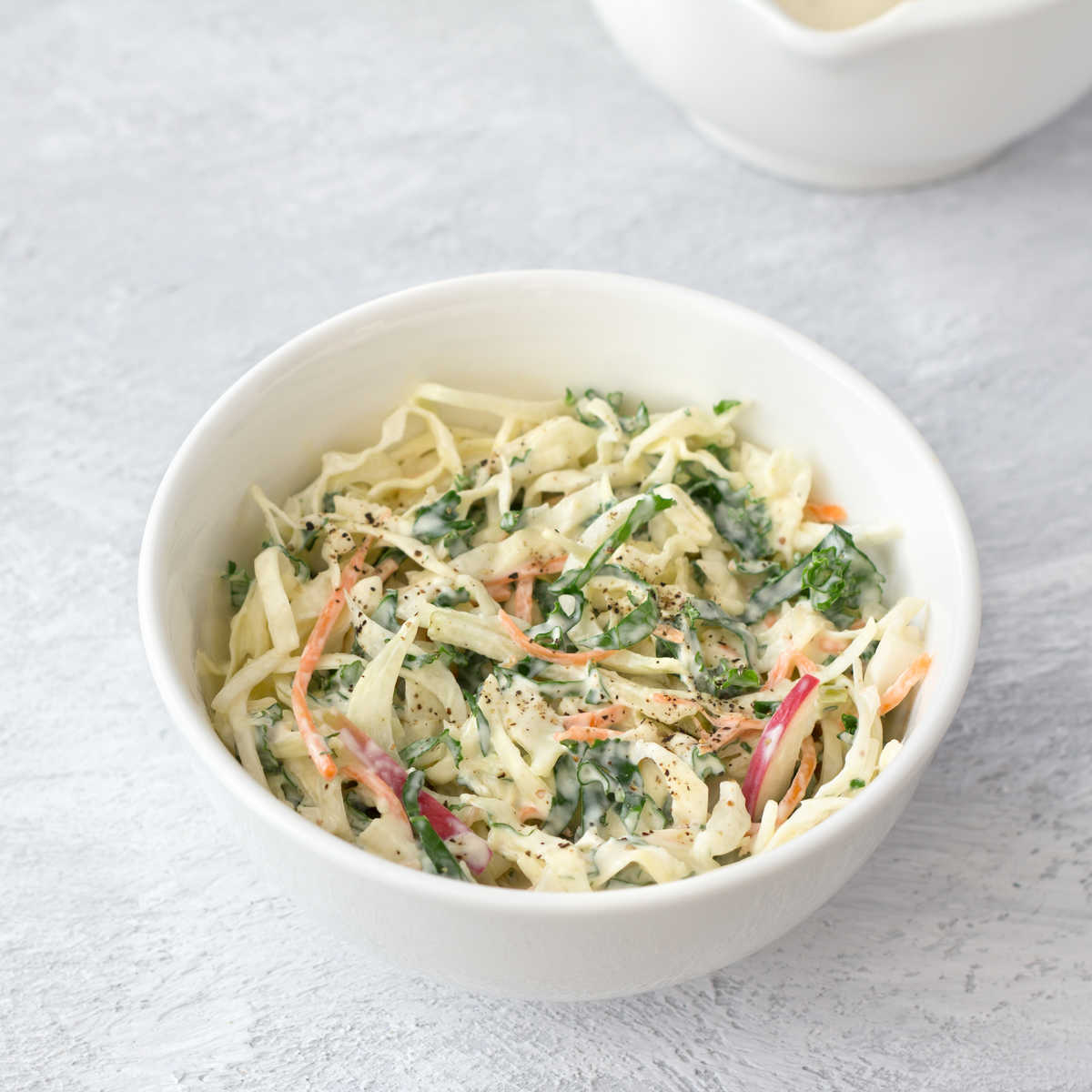 No-Mayo Kale Apple Slaw