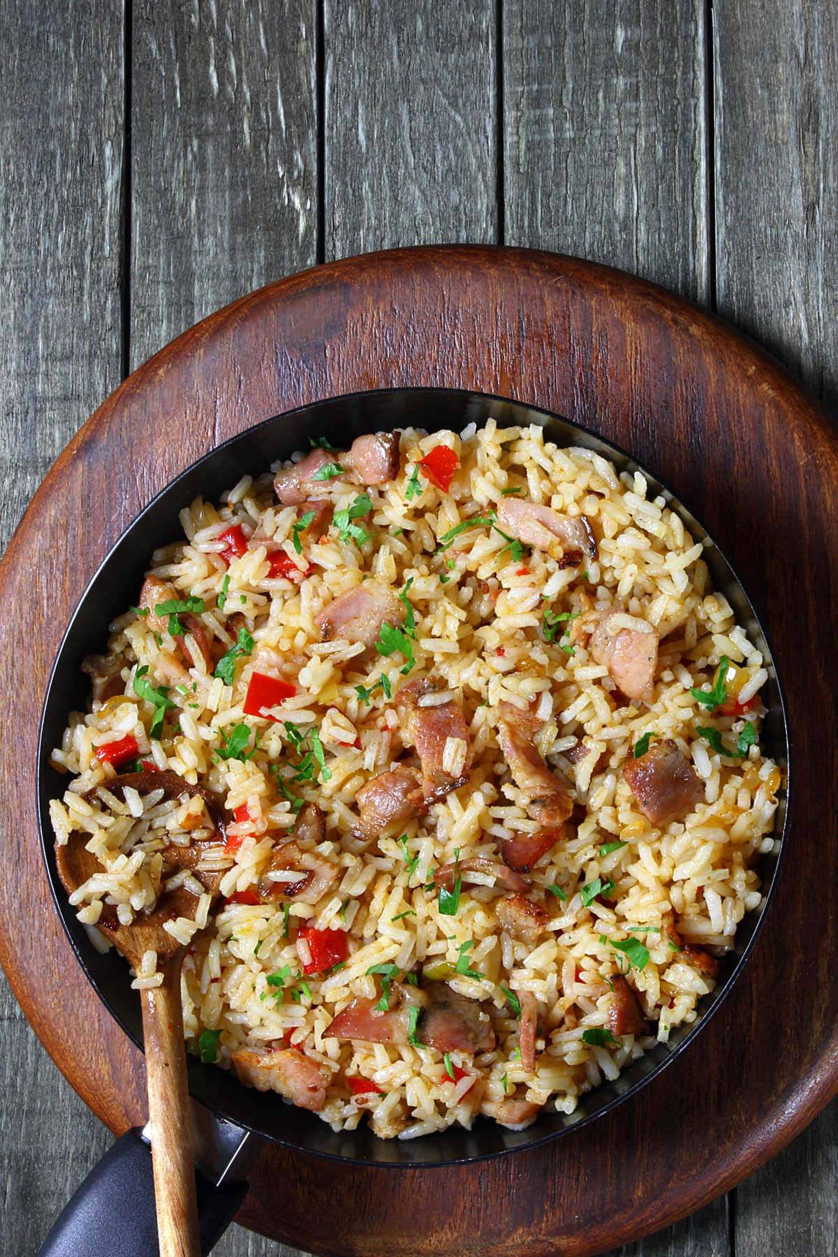 Kimchi Bacon Fried Rice