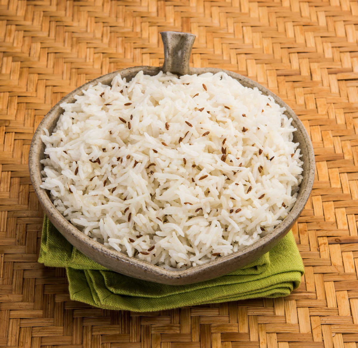 Garlic Basmati Rice with Oregano and Fresh Parsley