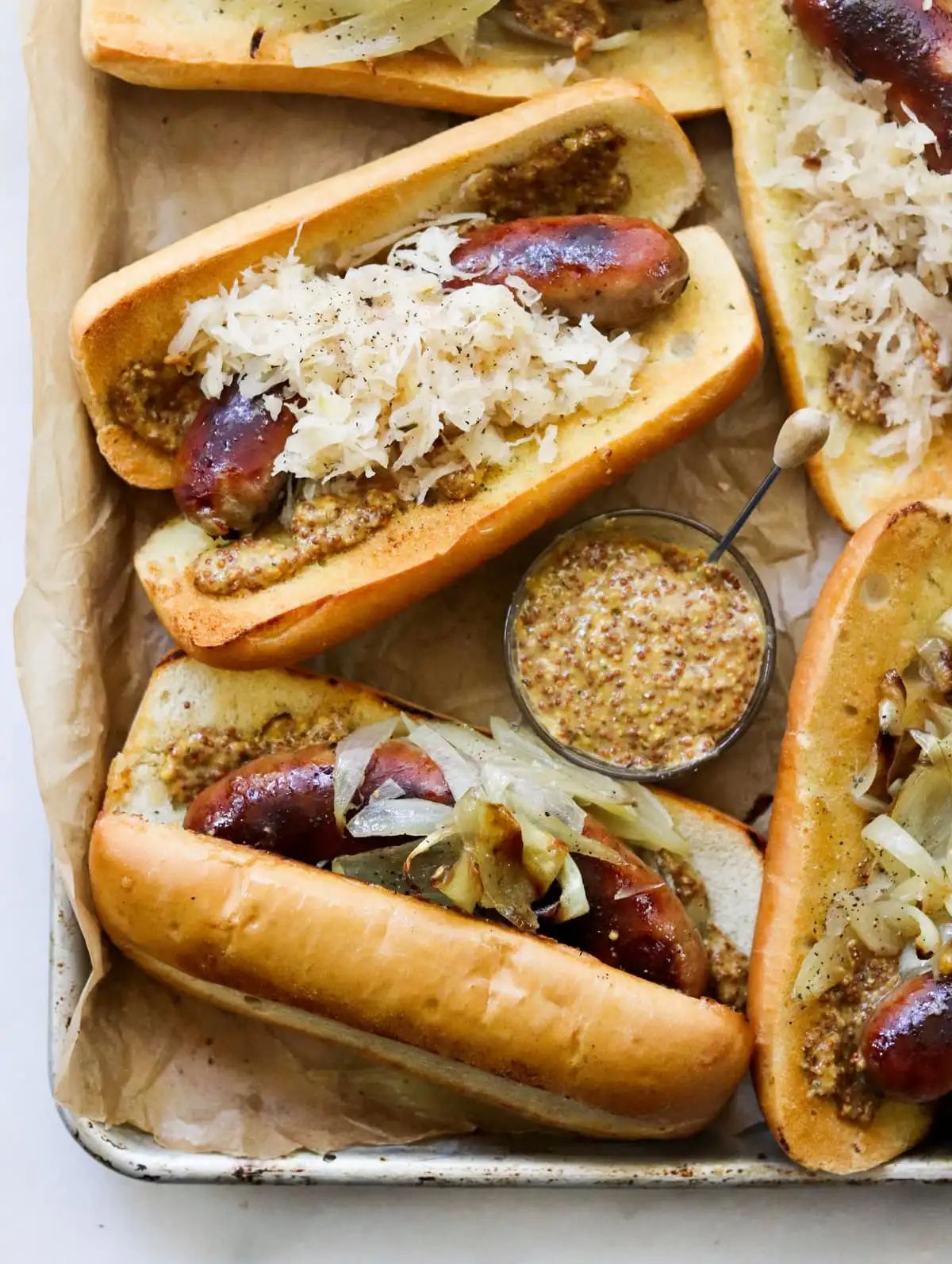 Oven-Baked Brats & Onions