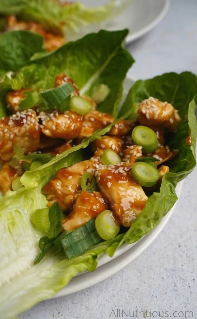 Teriyaki Chicken Lettuce Wraps