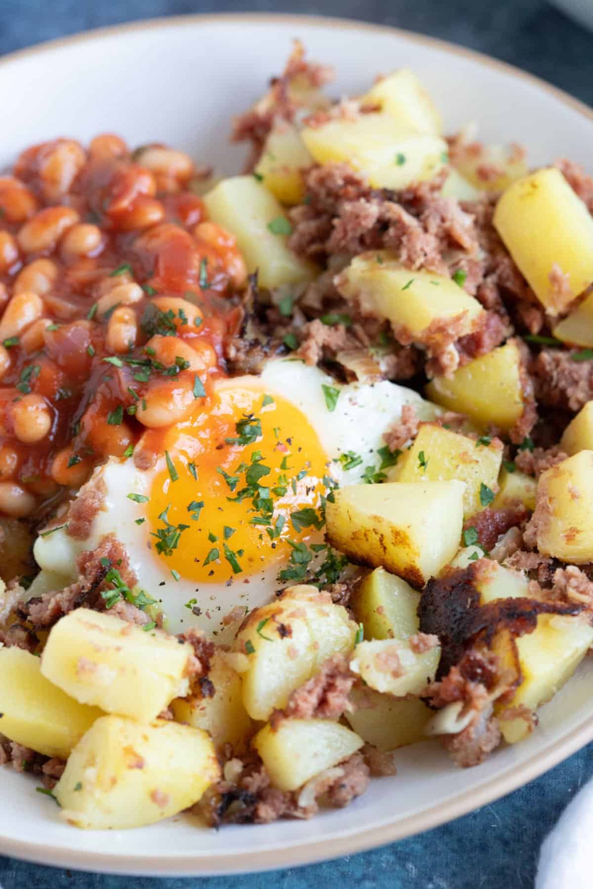 Corned Beef Hash with Eggs