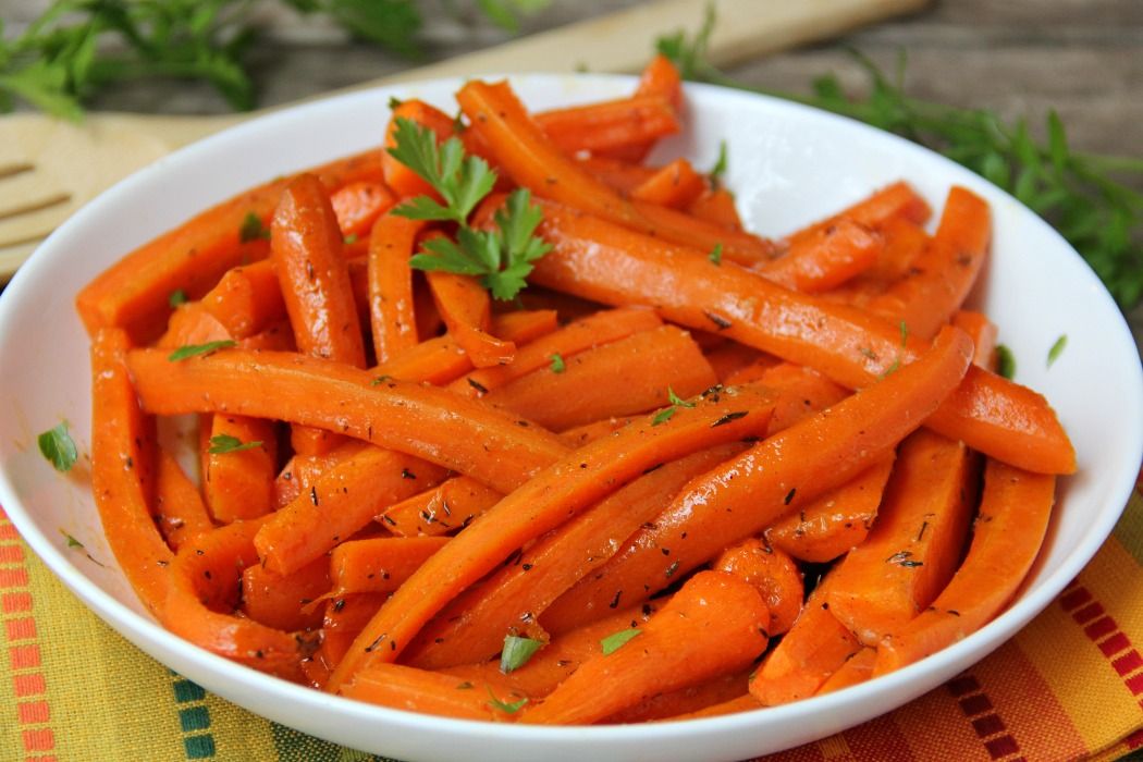 Maple Dijon Glazed Carrots