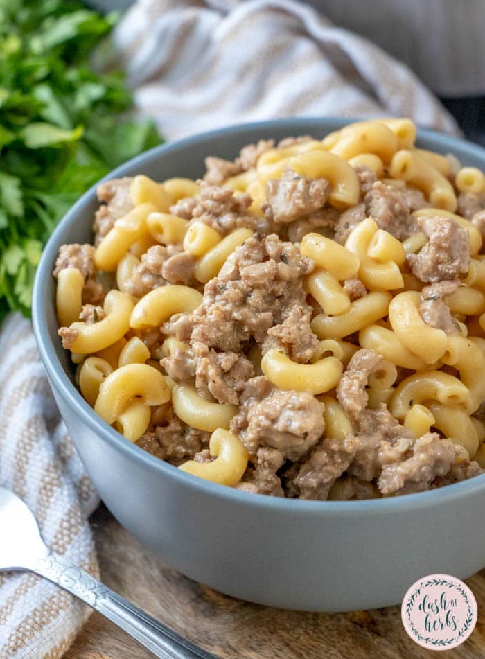 Cheesy Pasta with Ground Turkey