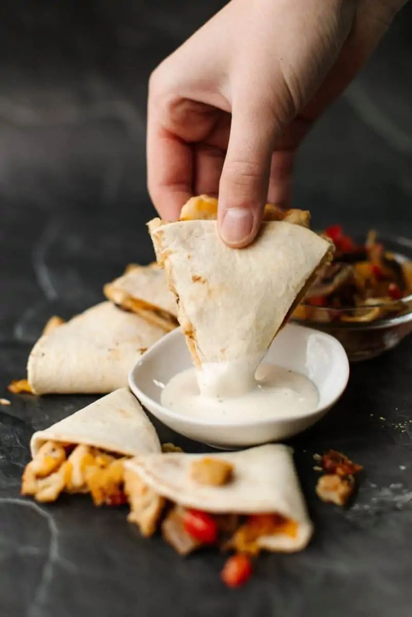 Mini Chicken and Cheese Quesadillas