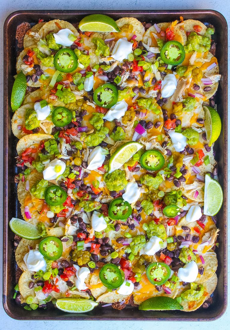 Sheet Pan Chicken Nachos