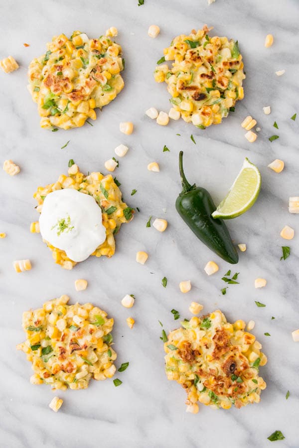 Jalapeno Lime Corn Fritters