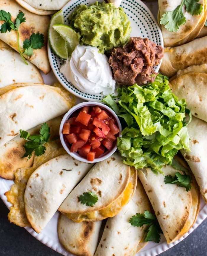 Mini Green Chile Chicken Quesadillas