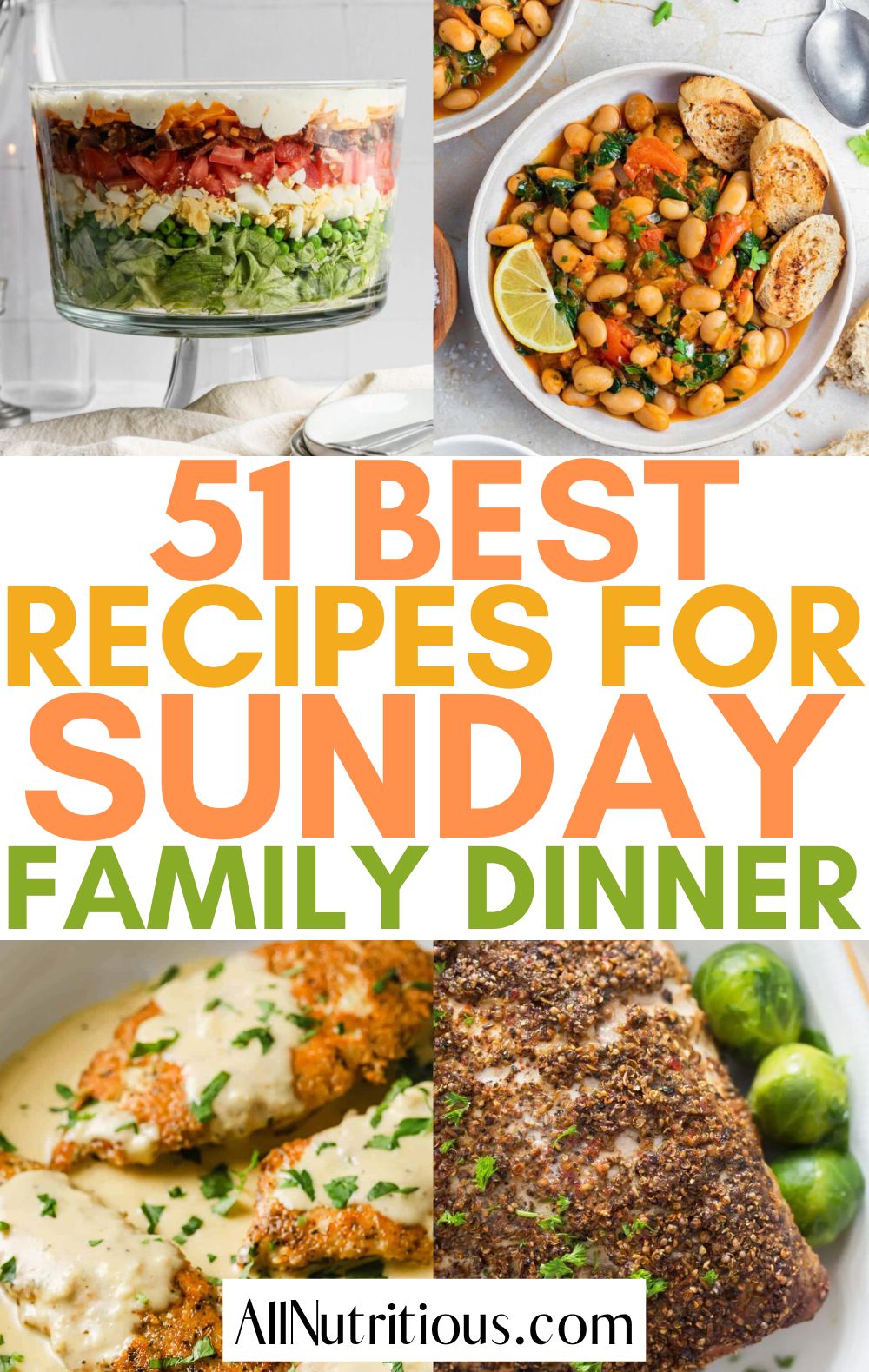 Easy Sunday Dinner Ideas: 55 Classic Sunday Recipes for Families